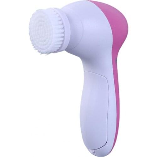 Hot Sale Facial Cleansing Brush Smooth Skin 5 In 1 Daily Supplies Face Scrubber with 5 Brush Heads Face Care Tools