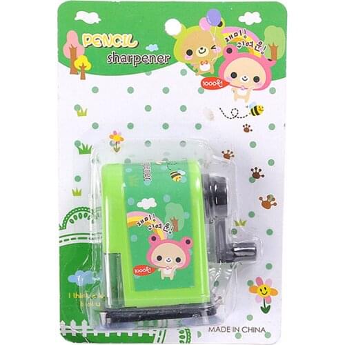 Kids Hand Held Manual Pencil Sharpener Cute Cartoon Sharpener Student Home School Supplies Stationery For Children Well Made