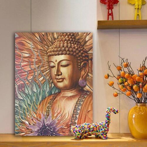 DIY colorings pictures by numbers with figure of Buddha picture drawing painting by numbers framed Home