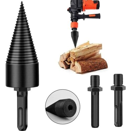 Wood Splitter Drill Bit High Speed Hex Shank Twist Firewood Drill Bit Heavy Duty Log Splitter Screw Woodworking Tool