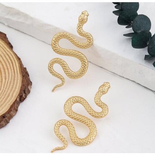 Personality Non-pierced Fashionable Ear Jewelry Snake Snake-shaped Silver-plated Diamond Pearl Earrings Earrings