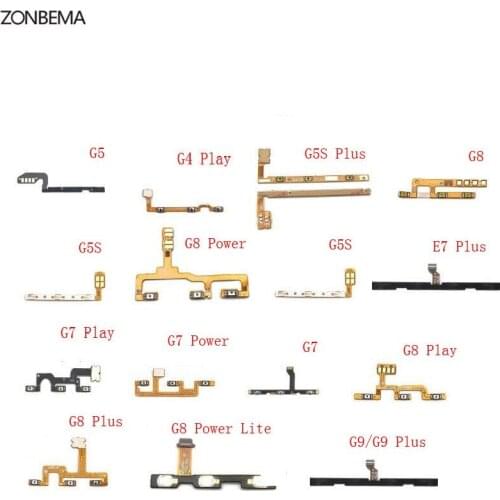 ZONBEMA Power Volume Button Flex Cable Ribbon For Motorola Moto E7 G5 G5S G4 G7 G8 G9 Power Lite Play Plus Go