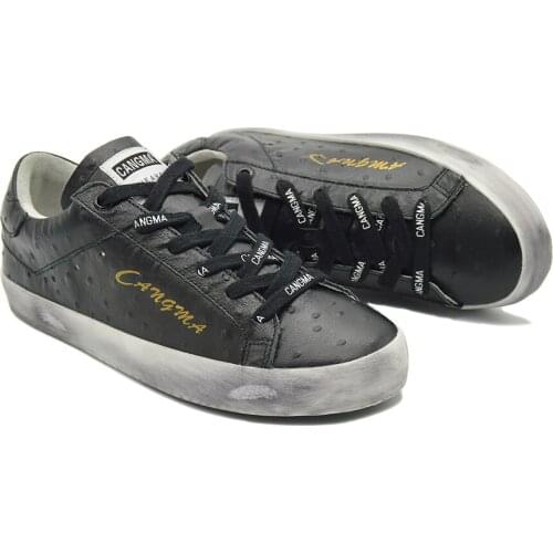 CANGMA Luxury Brand Italian Designer Men Sneakers Casual Shoes Mans Shoes Black Vulcanized Sneaker Male 2021