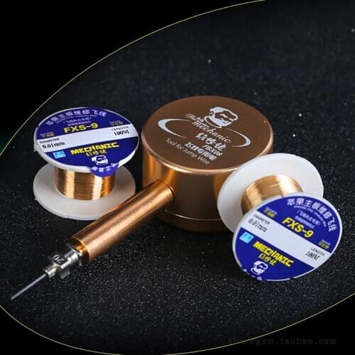 MECHANIC jump wire pen flying line pen Insulated Copper Link Wire for iPhone Motherboard fingerprint PCB Welding Repair Tool