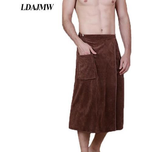 LDAJMW Men Wear Cotton Towel Adult Male Super Absorbent Towel Home Furnishing Personality Summer Beach Towel Large Bath Towel