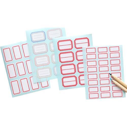 1pack/lot Labeling Self-adhesive Paper Sticking Paper Take-up Multi-spec Four Selections Daily Planner Decorative Stickers