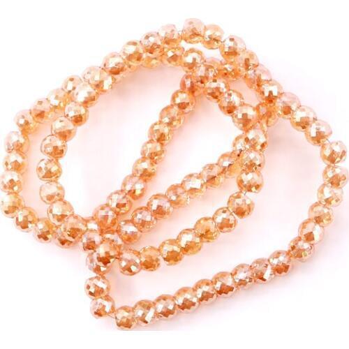 New Styles 6*4MM 490Pcs/Lot Wholesale crystal Glass For DIY Jewelry Bracelet Making Handmade Jewelry beads Facet Clumn shape