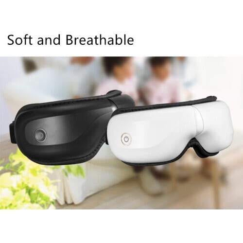 Rechargeable Eye Therapy Massager Electric Bluetooth Music Eye Massage SPA Collapsible Air Pressure Heating Eye Fatigue Relieve