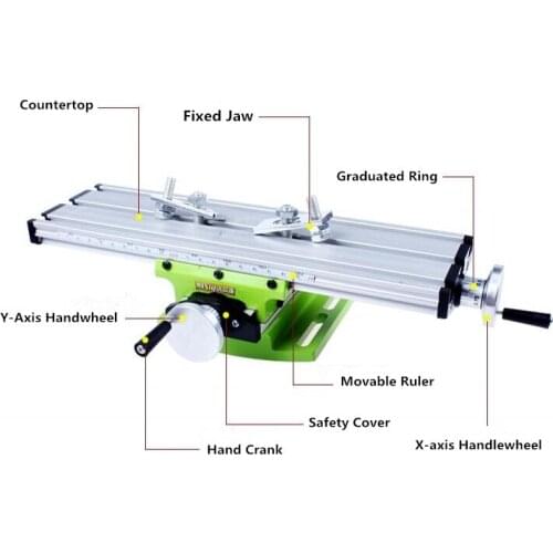 Cross Working Table Mini Multiple-Functional Working Table For Drilling Milling Machine Bench Vise Mechanic Tools