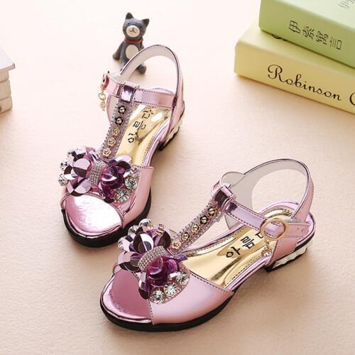 Hot Fashion Childrens sandals 2019 summer new girls shoes big boy princess shoes bow girl sandals baby shoes