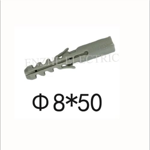 Gray PE self-tapping screw plastic expansion tube M8*50 M8*60 nylon column expansion screw wall plug Rubber stopper bolt