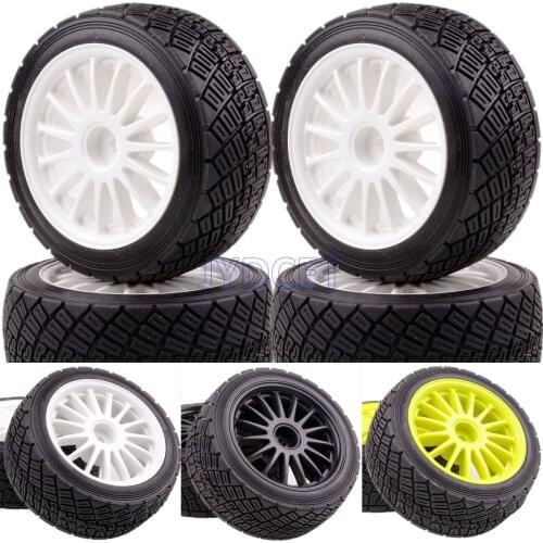 4PCS 2.2" Velgen Hub & 80MM Rubberbanden Tyre Auto For RC 1/10 HPI WR8 Flux Rally 3.0 110697 94177 108076 108075