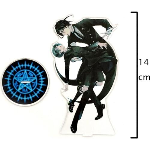 Black butler Kuroshitsuji Sebastian Ciel ANIME JAPANESE COOL acrylic standee figurines desk decoration cake topper anime