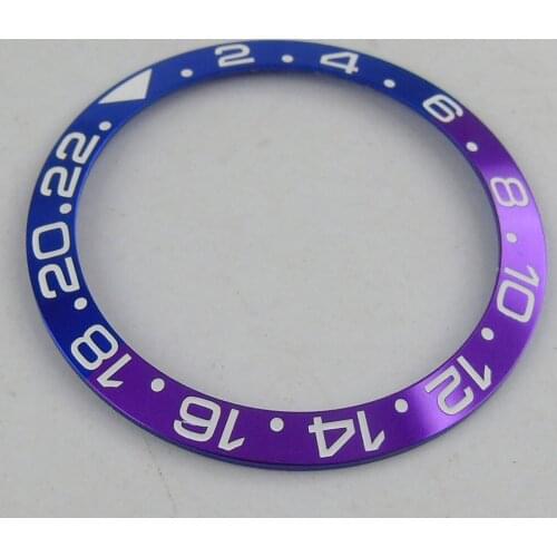 High Quality Aluminum Alloy 38mm Watch Bezel Ring Insert Fit Automatic Men Watch