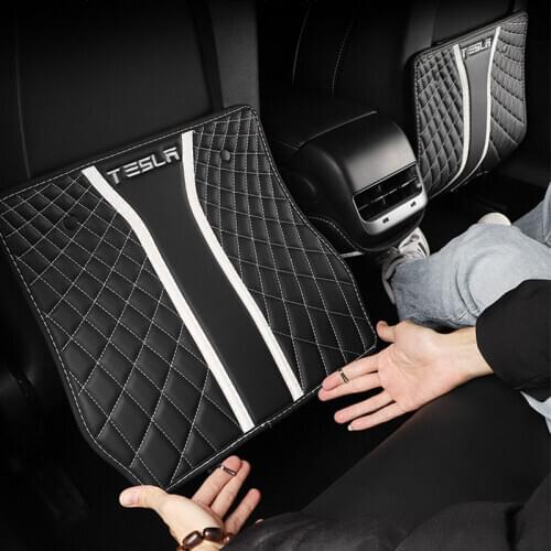 Car Seat Back Anti-kick Pad Rear Armrest Box Protector Cover Modified Interior Decoration For Tesla Model 3 Car Accessories