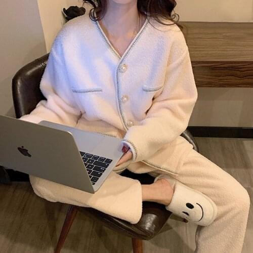 Womens pajamas small breeze pajamas home service set two-piece suit
