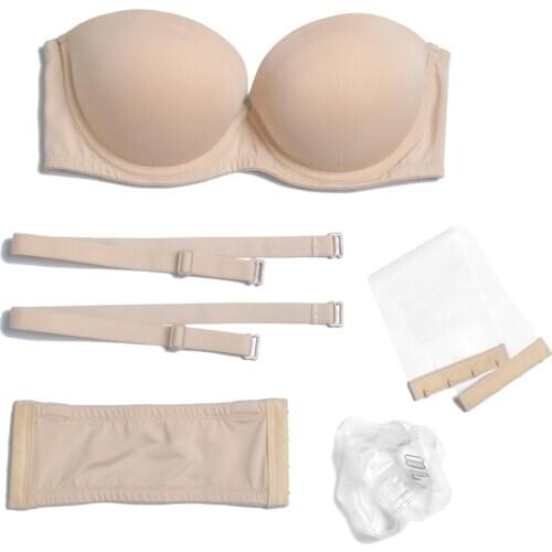 Vgplay Convertible Straps Women Bra Push Up Underwire Padded Bralette Solid Plunge Plus Size Underwear For Big Breast Women