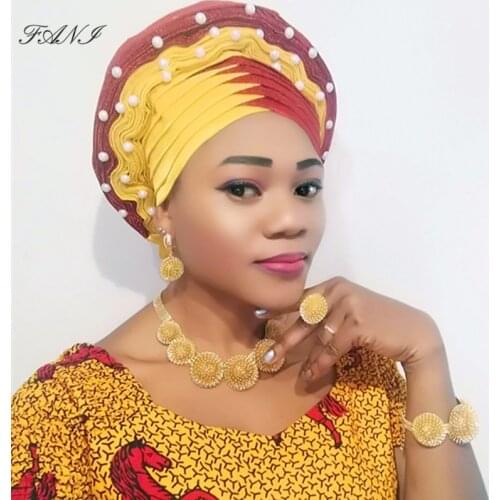 Fani dubai women wedding accessories jewelry Set Brand Fashion African Woman Costume gold-color Bridal jewelry Set Wholesale
