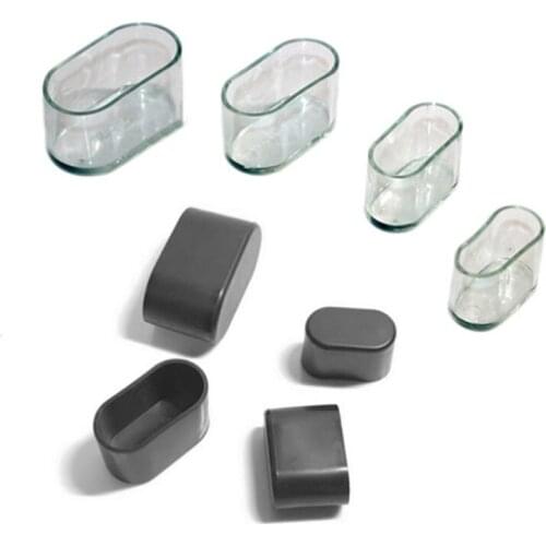 10pcs Table Chair Leg Caps Oval Anti-Slip Feet Furniture Leveling Feet Wood Bottom Cover Floor Protectors Plastic Plug Table Mat