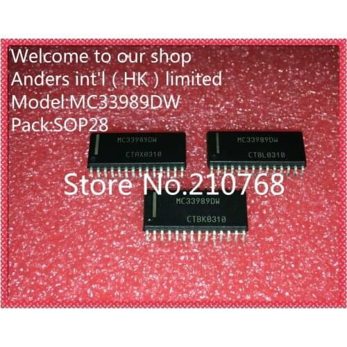 10pcs/lot MC33989DWR2 MC33989DWTR MC33989DW MC33989 SOP28