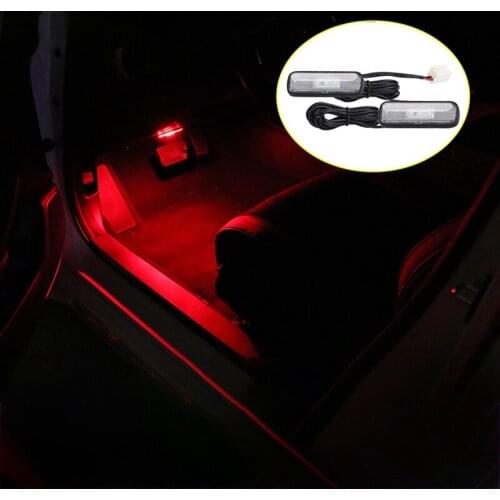 2PCS Car Light LED Interior Atmosphere Light Decoration Lamp Ambient Foot Light for Honda Civic 10Th 2018-2020