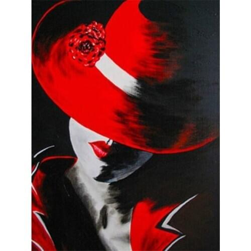 5D DIY Diamond Painting Landscape Full Square Diamond Embroidery Flower Red Resin Drill Crystal Rhinestone Home Decor