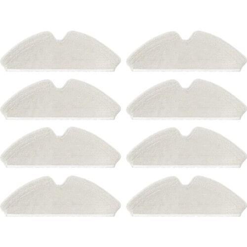 8X Mop Cloths Mopping Pads Reusable Mop Rags for Proscenic M7 Pro Robot Vacuum Cleaner Spare Accessories Cleaning Cloth