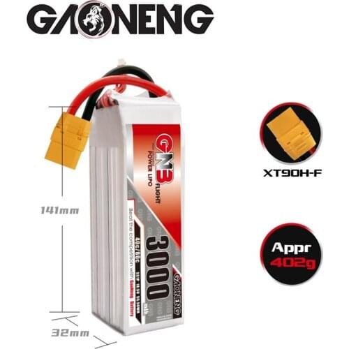 GNB 3000mAh 18.5V 5S 40C/80C Lipo Battery For RC Helicopter Quadcopter FPV Racing Drone Parts Any plug can be selected