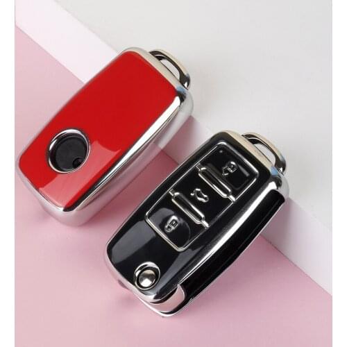 New Car Key Case Shell Cover Full Protection For VW Volkwagen Polo Bora Tiguan Passat Golf 6 Lavida Scirocco Auto Accessories