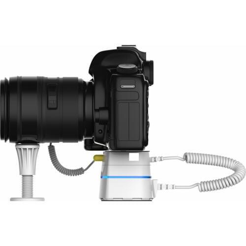 The displaystand with alarm function for cameras