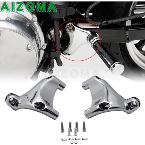 For Harley Sportster XL 883 1200 XL883 XL1200 2004-2013 Motorcycle Rear Passenger Foot Pegs Mounting Kit With Screws Aluminum