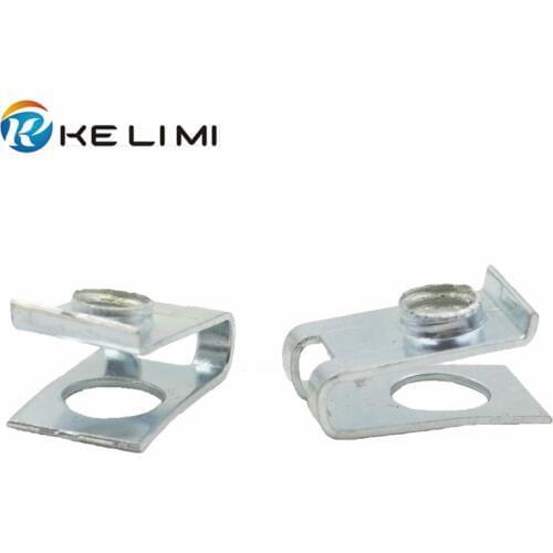 KELIMI Car vehicle 6mm hole fixed U-type gasket Metal fastener Nut retainer clips