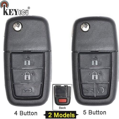 KEYECU 10x for Pontiac G8, for Holden VE Commondore Omega Berlina Calais SS SV6 HSV GTS Flip 4/ 5 Button Remote Key Shell Case