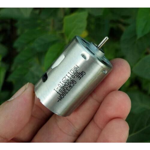 Micro Mini 380 Motor Shaft Diameter 2.3mm DC 6V-12V High Speed Large Torque 27.7mm Round DIY Car Boat Ship Model Large Torque