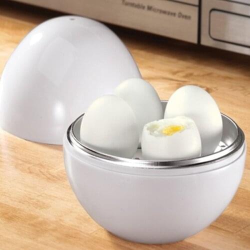 Microwave Egg Steamer Boiler Cooker Easy Quick 5 Minutes Hard Or Soft Boiled Kitchen Cooking Tools