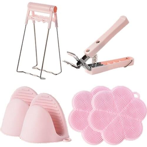 Plate Holder Set Dish Bowl Plate Holder Clamp Silicone Pinch Mitts For Moving Plates Bowls Dishes