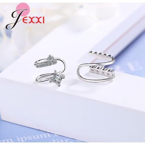 Novel Style Fashion Elegant Earrings 925 Sterling Silver Jewelry Sparkling Crystal Big Promotion Nice Gift For Wife Girlfriend