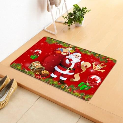 New Christmas Home 3D Print Carpets for Living Room Bedroom Area Rugs Kitchen Mat Welcome Doormats Washable Xmas Decor Floor Rug