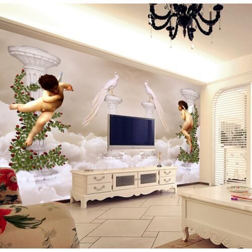 Custom retro wallpaper, angel murals for the living room bedroom TV background wall waterproof papel de parede