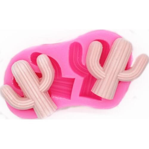 P478 Cactus DIY gypsum aroma mold silicone mold fashion car hanging mould baking tool