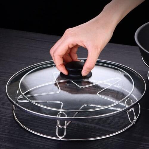 Pressure Cooker Steam Rack Household Pot Pan Cooking Stand Stainless Steel Heat Insulation Anti-scalding Pot Rack Steaming Rack
