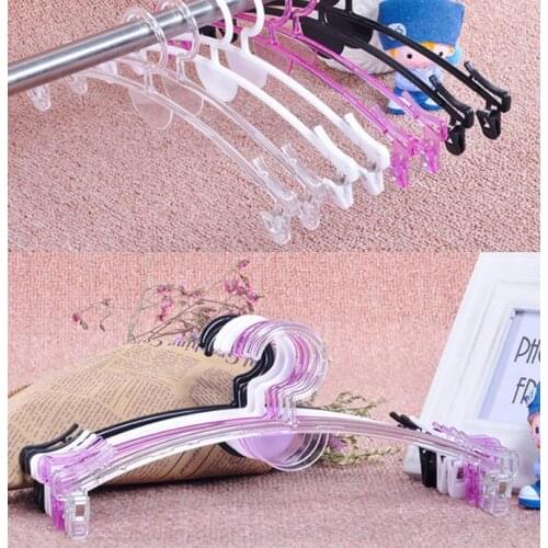 Transparent plastic fashion panty hanger thickened bra hanger with clip special underwear hanger for clothing store SN265