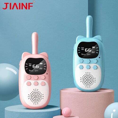 Radio 2 Pcs Walkie Talkie Electronic Gadgets Smart Spy Toys Outdoor Wireless 3Km Range Connection Device For Children Best Gift