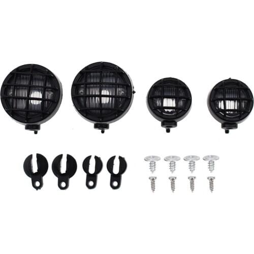 RC Car Round Lampshade / Light Cover for 1:10 RC Crawler Axial SCX10 D90 Tamiya CC01