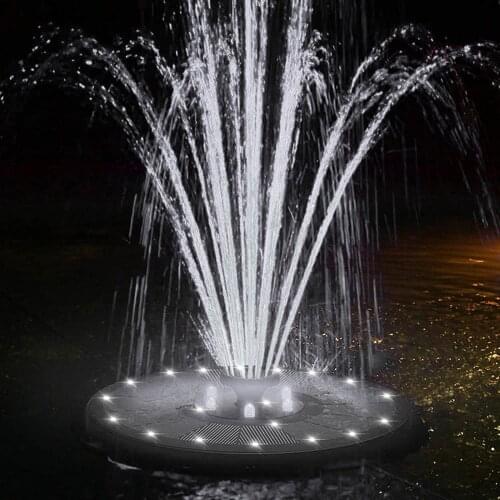 Solar Fountain Pool Pond Decoration Birds Desire Light Diameter 16CM Outdoor Water Pump Birdbath