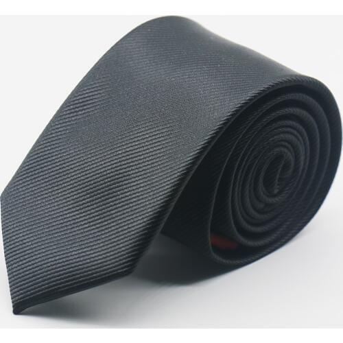High quality solid color necktie gravatas slim tie 8 cm white ties black necktie plain color