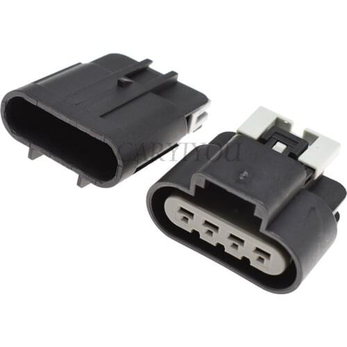 1 Set Delphi 4 Pin 2.8mm Male Female Waterproof Fuel Electric Gasoline Pump Auto Connector for Buick 15326633 15326631