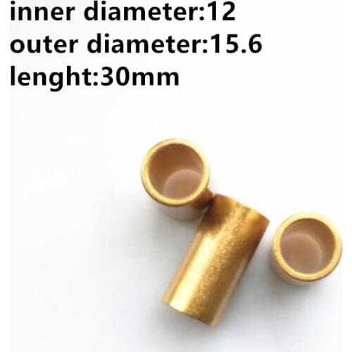 1pcs High Quality Bearing Inner Diameter 12mm OD 15.6mm Lenght 30mm Copper Base Powder Metallurgy Copper Sleeve Shaft Sleeve