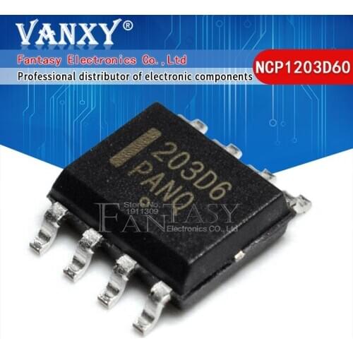 10PCS NCP1203D60R2G SOP-8 203D6 SOP8 NCP1203D6 SOP NCP1203D60R 1203D60