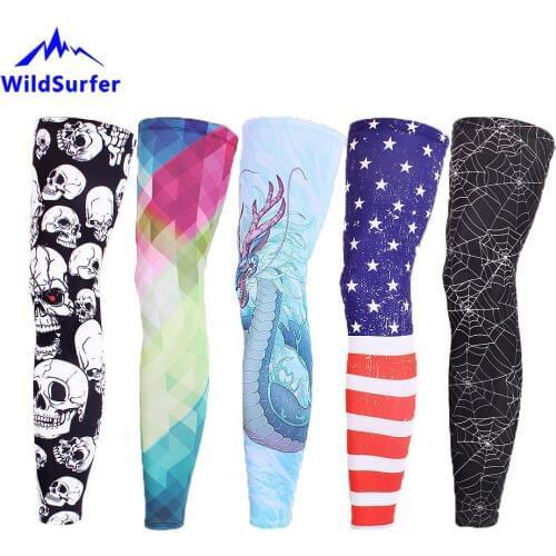 Men Women Cycling leggings Anti-uv gaiter breathable Sport safety running basketball football leggings elasticity Sportswear